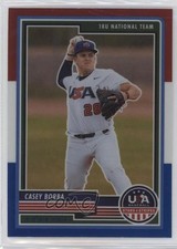 2023 Panini USA Baseball Stars & Stripes Red White Blue Prizm Casey Borba #3 dd2