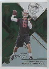 2016 Donruss Elite Elite Rookies Retail Green Jeff Driskel #152 1z6