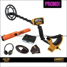 PROMO PACK METAL DETECTOR 300i GARRETT PIASTRA 10" PROPOINTER PORTAREPERTI