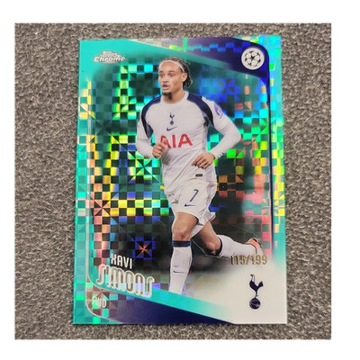 2026 Topps Chrome X-Fractor Xavi Simons #85 Tottenham /199 Soccer Trading Card