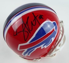 Shawne Merriman Signed Mini Helmet Buffalo Bills Lights Out Riddell Autographed