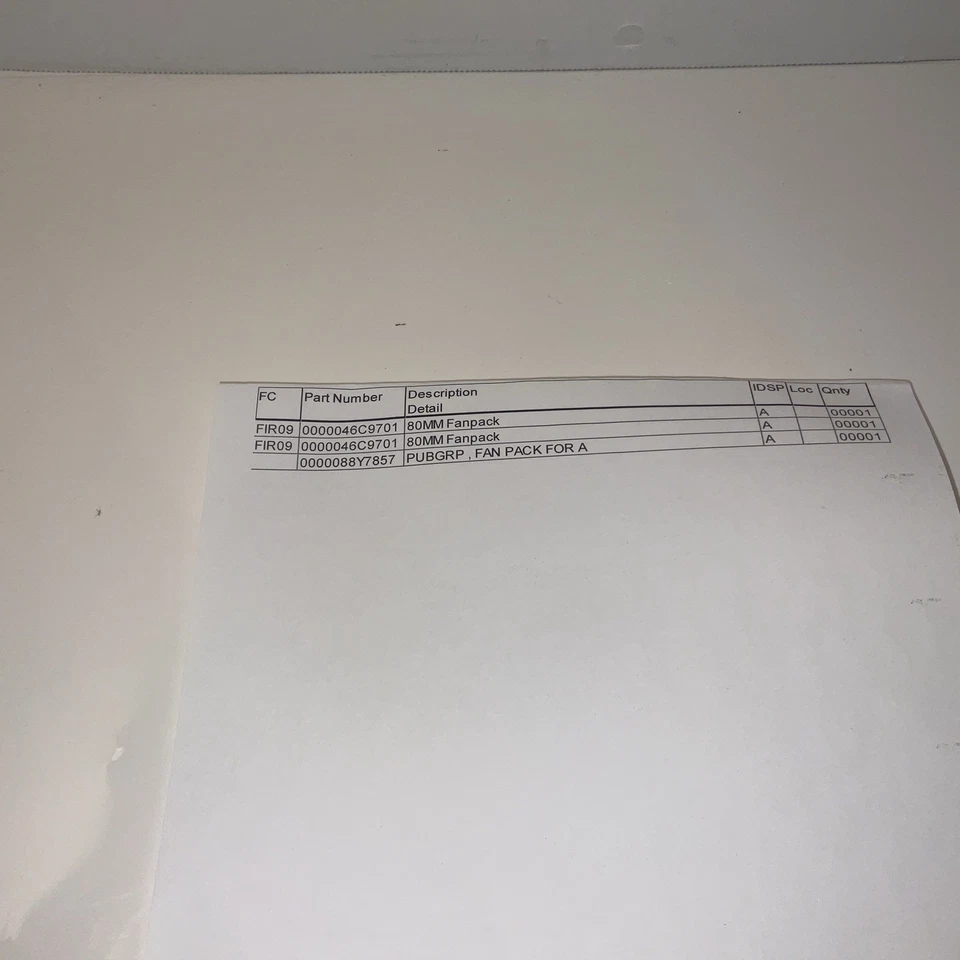 IBM Feature Fan Pack 2x - Brand New In Box And Original Packaging Opened For Pic - Image 3 of 4