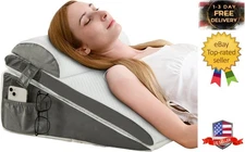 Bed Wedge Pillow for Sleep Apnea - 3PCS 10Inches Wedge Pillow for Acid Reflux Re