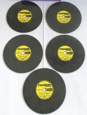 Lot of 5 Thorens Metal Song Discs for AD30 Music Box Switzerland