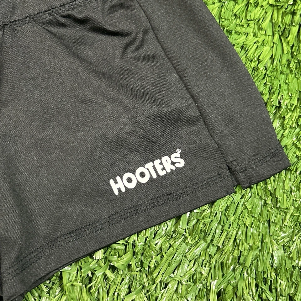 Hooters Niña Uniforme Pantalones Cortos Mujer XXS Negro Poliéster Spandex Alegría Atlética Foto 3 de 4