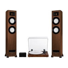 Fluance RT85 Vinyl Turntable, Ri91 Powered Floorstanding Speakers, PA10 Preamp