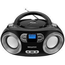 All-in-One Portable CD Player with Bluetooth  FM Radio for Effortless Enjoyment