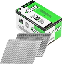 2,000 Counts 16 Gauge Angled Finish Nails 2-1/2-Inch Length 20-Degree Galvanized