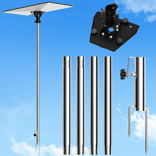 Starlink Gen 3 Ground Pole Mount, Adjustable Tilt 160 Degree, Stainless Steel St