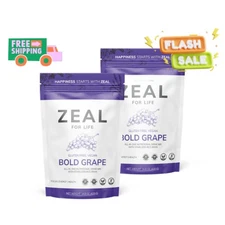 Sale Zeal for Life Bold Grape 30 Servings Energy/Health Drink 2 Pack