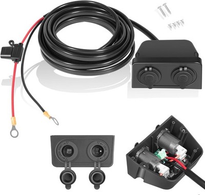 Dometic HWK-DC Hardwiring Kit 10AWG DC Power Sockets for RV Vehicle Cooler