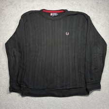 Chaps Ralph Lauren Knit Crewneck Sweater 90s Vintage USA Made Men  s M Cotton