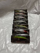 My bass floating minnow lure set of 7 with double hooks 10g 95mm