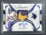 AARON JONES 2024 PANINI FLAWLESS SIGNATURE GLOVES SAPPHIRE NIKE LOGO RELIC AUTO