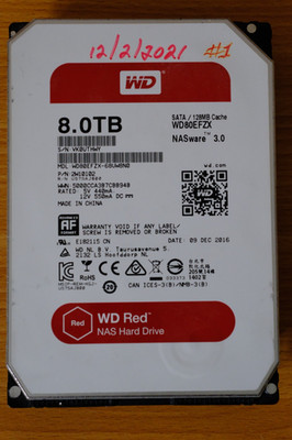 Western Digital WD Red 8TB 3.5'' SATA III 5400RPM 128MB NASware WD80EFZX