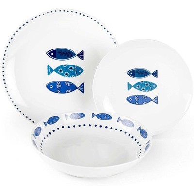 EXCELSA Ocean Tafelservice Teller Set 18-teilig Porzellan