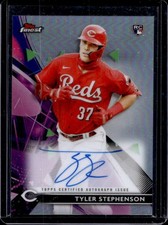 2021 Topps Finest Tyler Stephenson Auto RC Rookie #FA-TS Reds