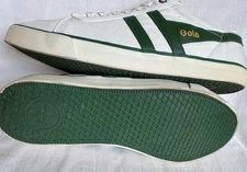 Gola Comet England CMA516 Men’s Size US 13 White With Green Lace Sneakers