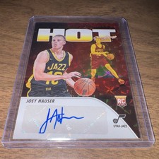 Panini NBA Hoops Joey Hauser #HSR-JU Utah Jazz Hot Signatures Rookies Autograph