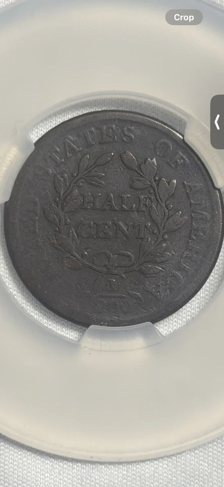 1806 Draped Bust Half Cent - Small 6 No Stems - Image 4 of 4