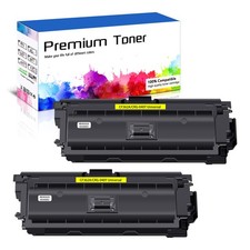 2PK Yellow CF362A 508A Toner for HP Color LaserJet M552dn M553n MFP M577 M577f