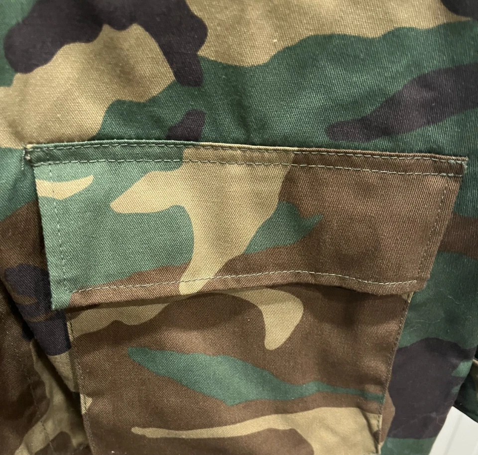 Men Sz XL REGULAR Camo Heavy Duty Field Shirt SKATER OUTDOOR GRUNGE STREETWEAR - Image 4 of 4