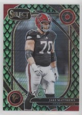 2024 Panini Select Club Level Dragon Scale Prizm 2/81 Jake Matthews #264 0rd2
