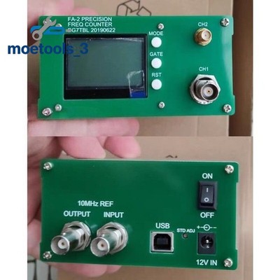 FA-2-3G PLUS 1Hz-3GHz Frequency Meter Counter 11Bit/Sec 10MHz OCXO w/ Adapter