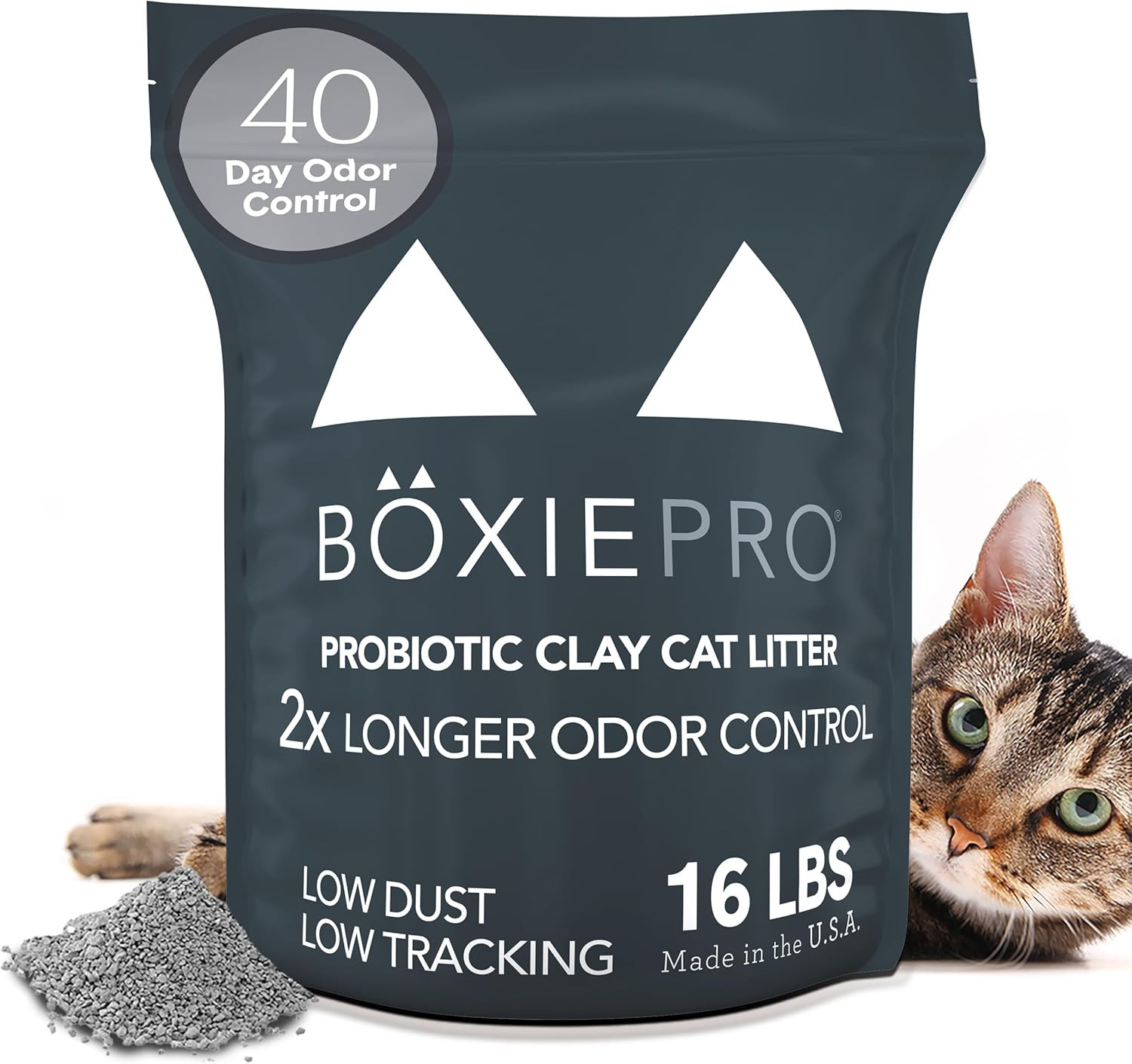 Ie Probiotic Cat Litter, 40 Day Odor Control, Clumping Clay 