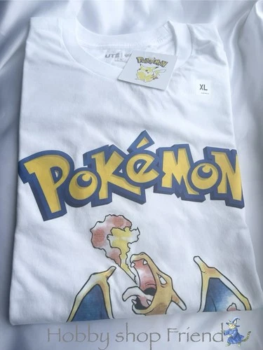 Pokemon 30th Anniversary UNIQLO T-Shirts Charizard  size XL WHITE NEW