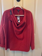 Eileen Fisher Classic 100 Wool Drape Sweater/Coat 1X
