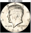 1967 KENNEDY HALF DOLLAR, 40 % SILVER,  VERY BEAUTIFUL RARE  COIN, FAST SHIPPING