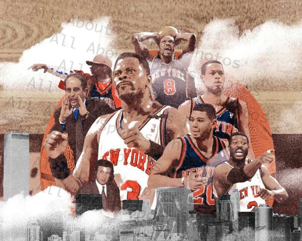 1999 NY Knicks Tribute Photo Print Poster Ewing Johnson Houston