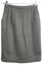 Vtg PENDLETON Women 100 Virgin Wool Knee Length Pencil Skirt Sz 8 Blue 57-11