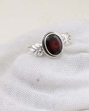 Mozambique Garnet Gemstone 925 Sterling Silver Handmade Ring All Size