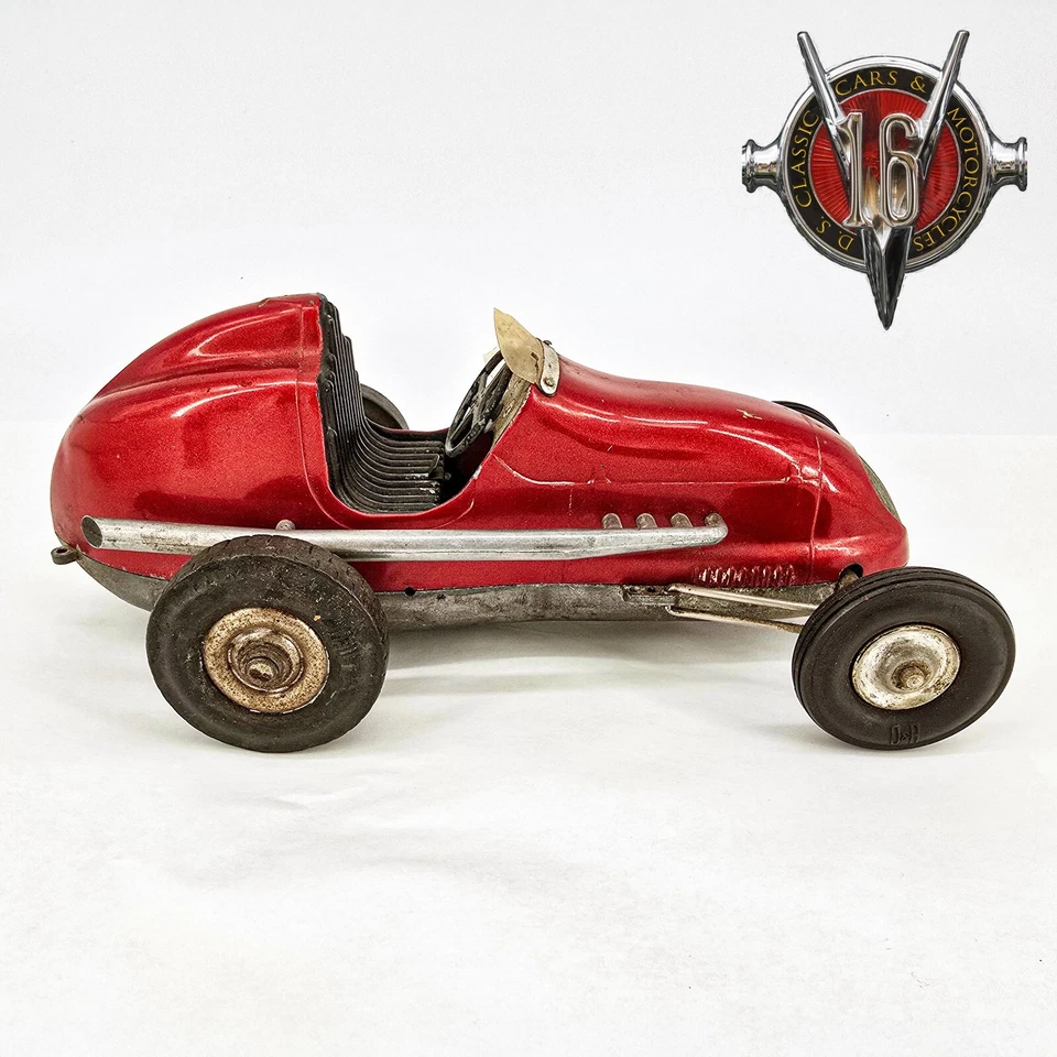 Ohlsson & Rice Inc. Vintage Maroon Tether Car with Engine - Image 2 of 4