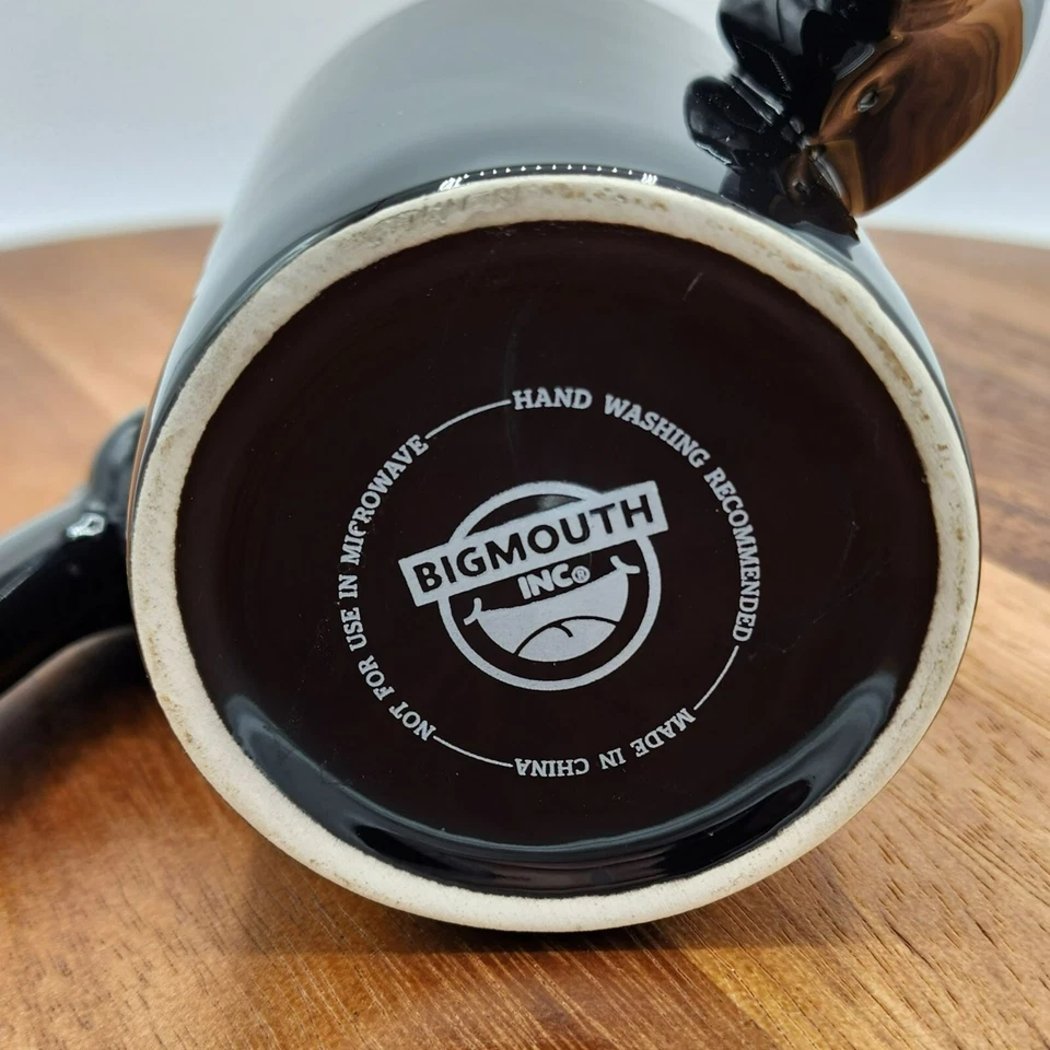 Big Mouth Mug Cup Black Gamer PlayStation Game Over Two Handed Controller Coffee - Image 3 of 4