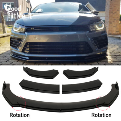 Glänzend Frontspoiler Stoßstange Spoilerschwert Spoilerlippe Für VW Scirocco 3