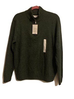 NWT Croft & Barrow 'The Extra Soft Fleece' Men's 1/4 Zip M Medium Green Fleece | eBay
