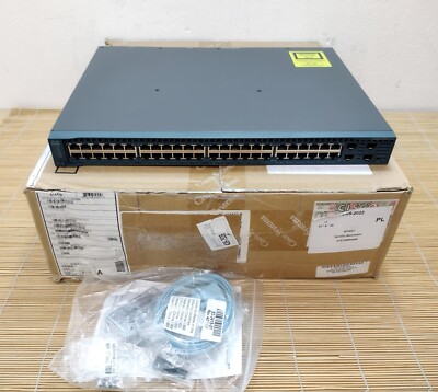 Cisco WS-C2360-48TD-S 48x1GbE 4x10GbE SFP+ uplink LAN Lite Used in Box 2xPSU