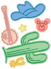 Out West Cuttlebug Disney Die & Embossing Folder Cowboy Cactus 37-1749 NEW!