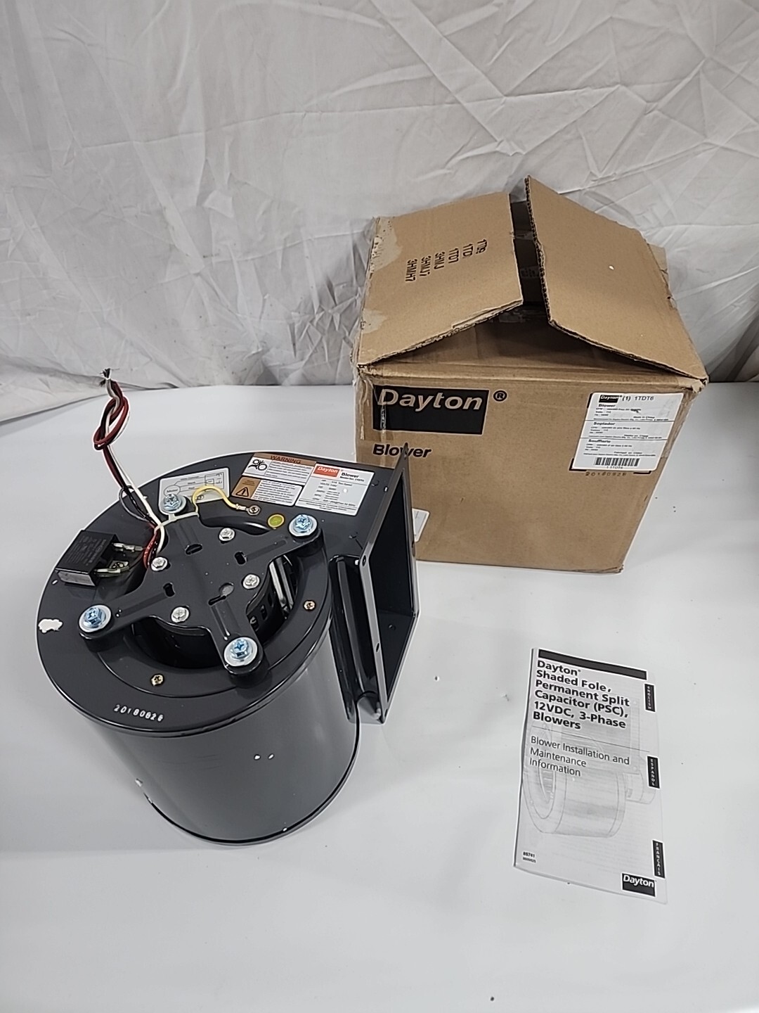 Centrifugal Blower 273 CFM 1640 RPM 115V 60/50hz Replaces Dayton 1TDR3