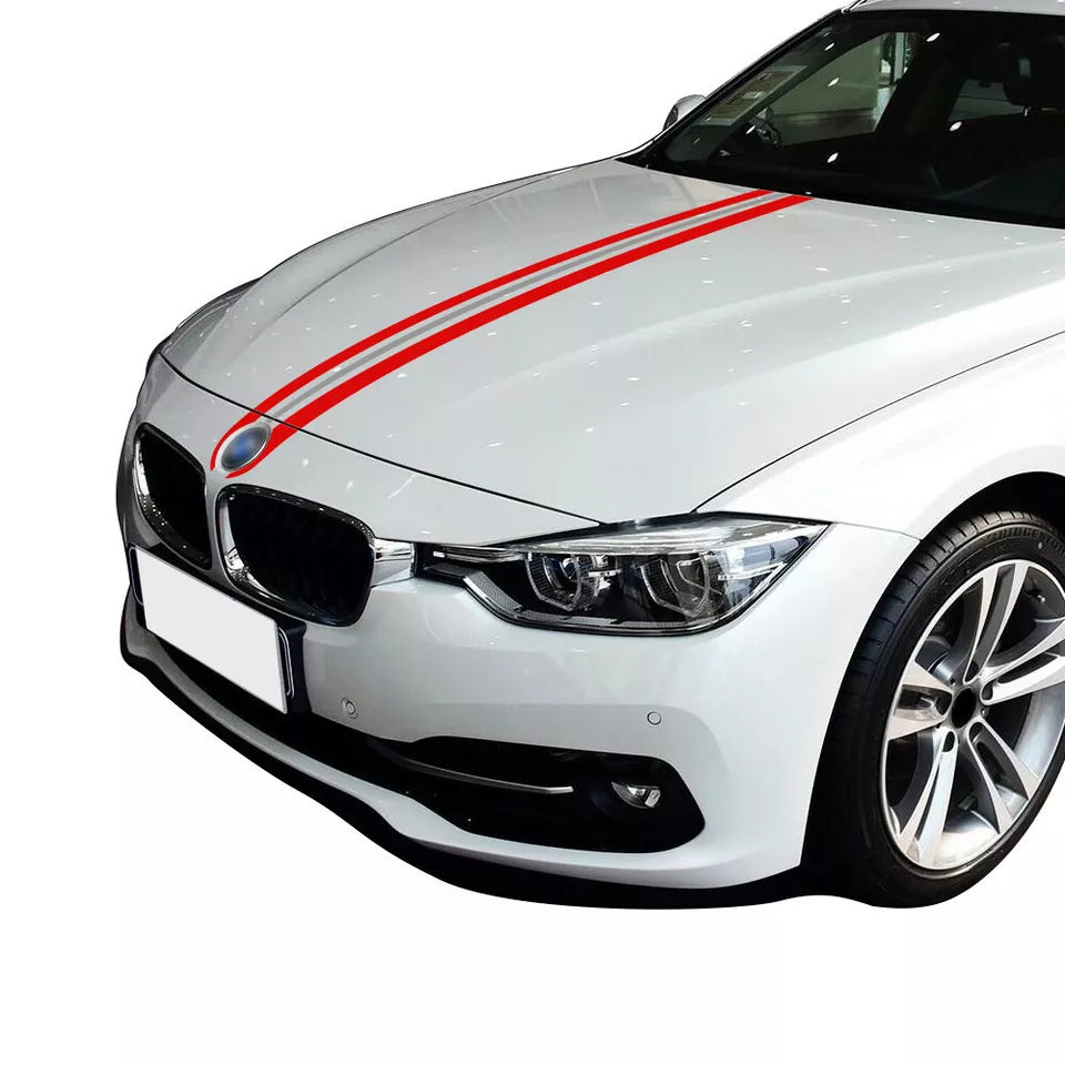 Calcomanías adhesivas para capó de coche rayas capó para BMW 1 2 3 5 7 M3 M4 M5 Z serie X Foto 2 de 4