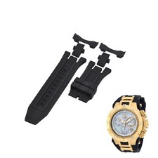 Subaqua 17234 32mm Black Rubber Watch Strap For Invicta