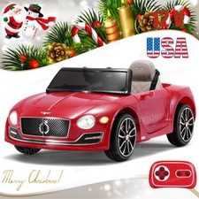 12V Kids Ride on car Licensed Bentley Style Kid Electric Car Toy Remote Control