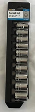 Pro-Grade 1/2" Drive Metric Socket Set 12 Point Sizes 12mm thru 24mm Prograde