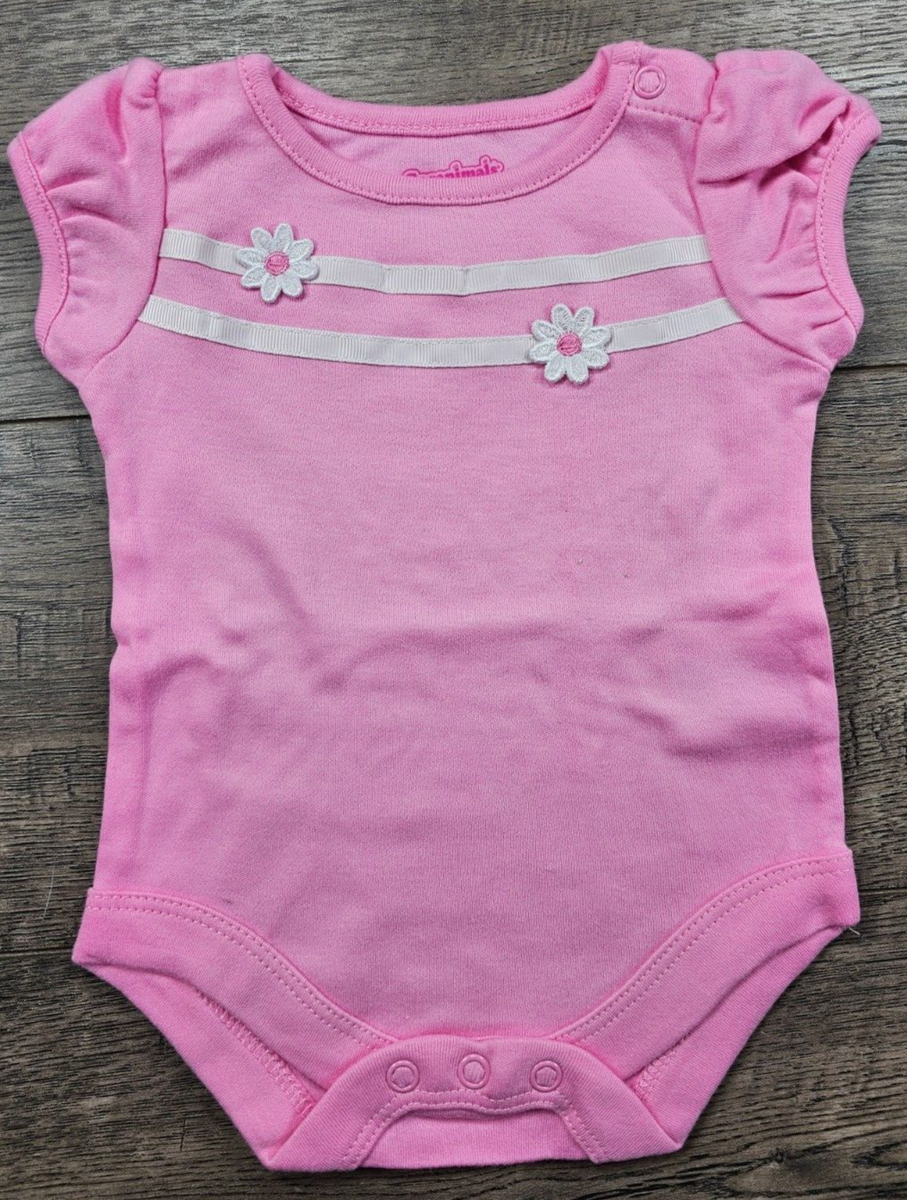 Baby Girl Clothes Nwot Garanimals Newborn Pink Daisy Bodysuit