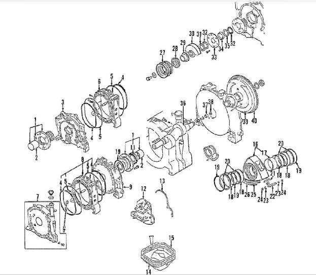MAZDA RX7 RX7 FD3S 13BREW ROTOR HOUSING F&R SET N3G110B10 N3G110