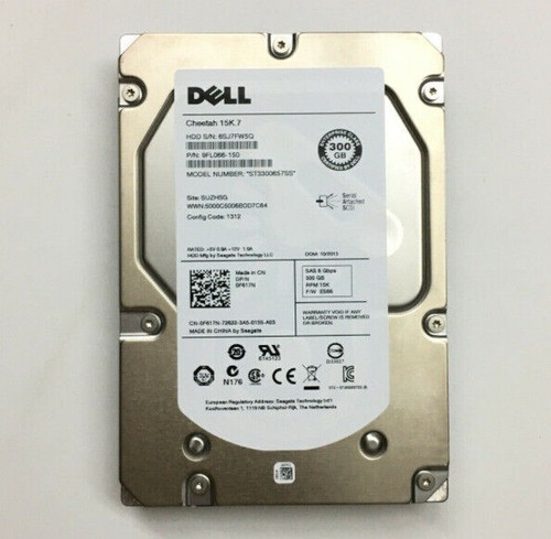 Dell F617N 0F617N ST3300657SS 300GB 15K 6G 3.5 SAS HARD DRIVE HDD - Picture 2 of 4