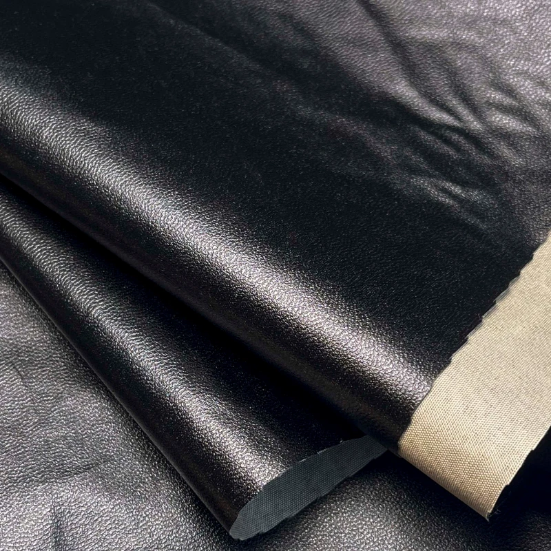 Thin faux sales leather fabric